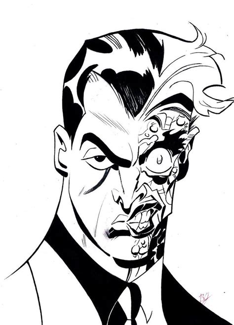 two face coloring pages